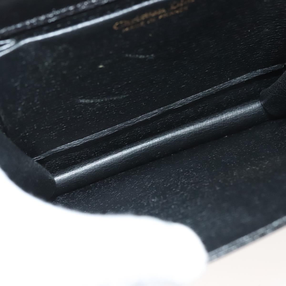 Christian Dior Vintage Chain Flap Shoulder Bag Leather, BLACK, LEATHER, Shoulder bag