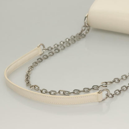 Givenchy 4G Chain Crossbody Bag Leather, WHITE, LEATHER, Crossbody bag