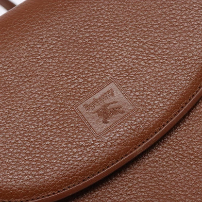 Burberry Flap Messenger Leather, BROWN, LEATHER, Shoulder bag
