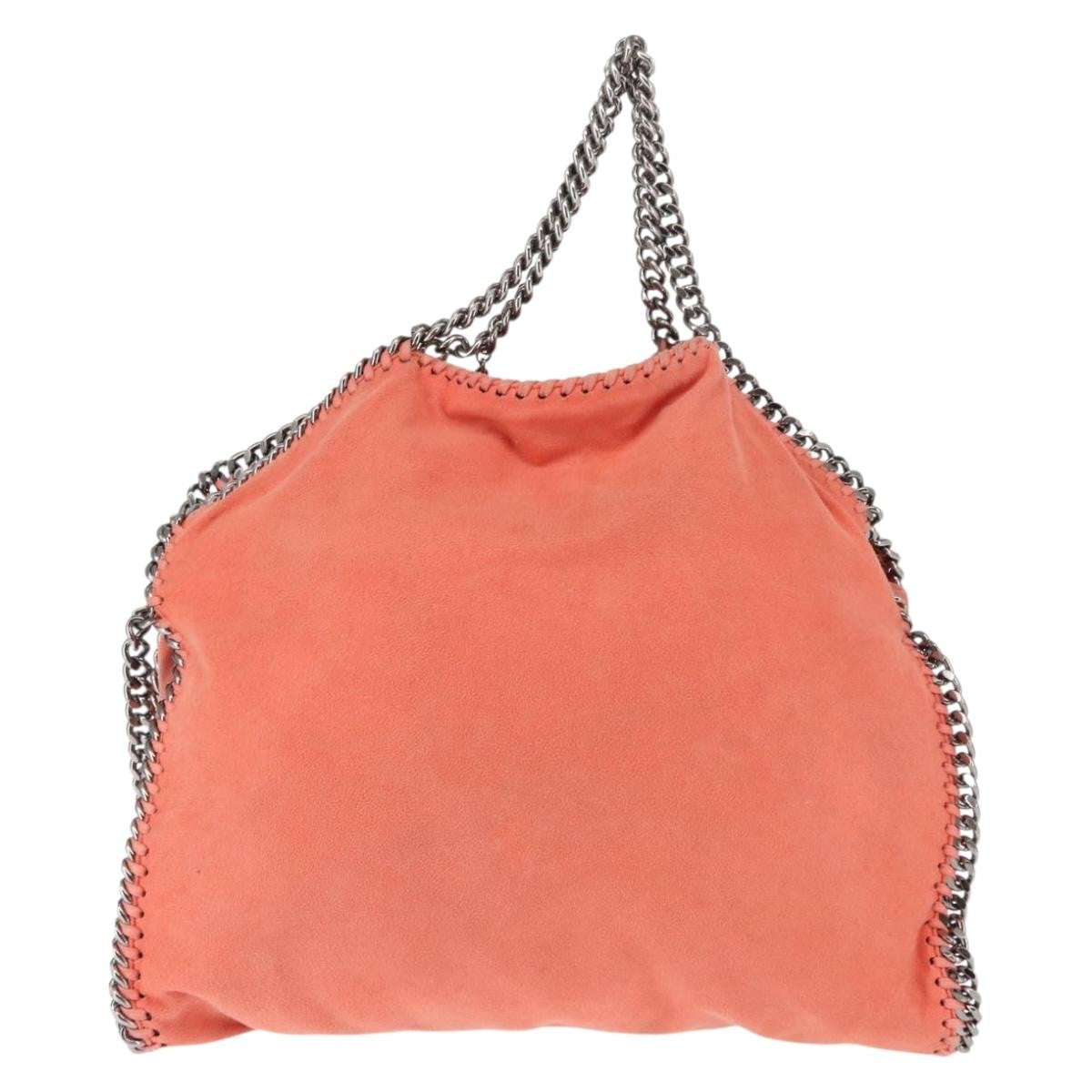 Stella McCartney Falabella Fold Over Crossbody Bag Suede, ORANGE, SUEDE, Crossbody bag