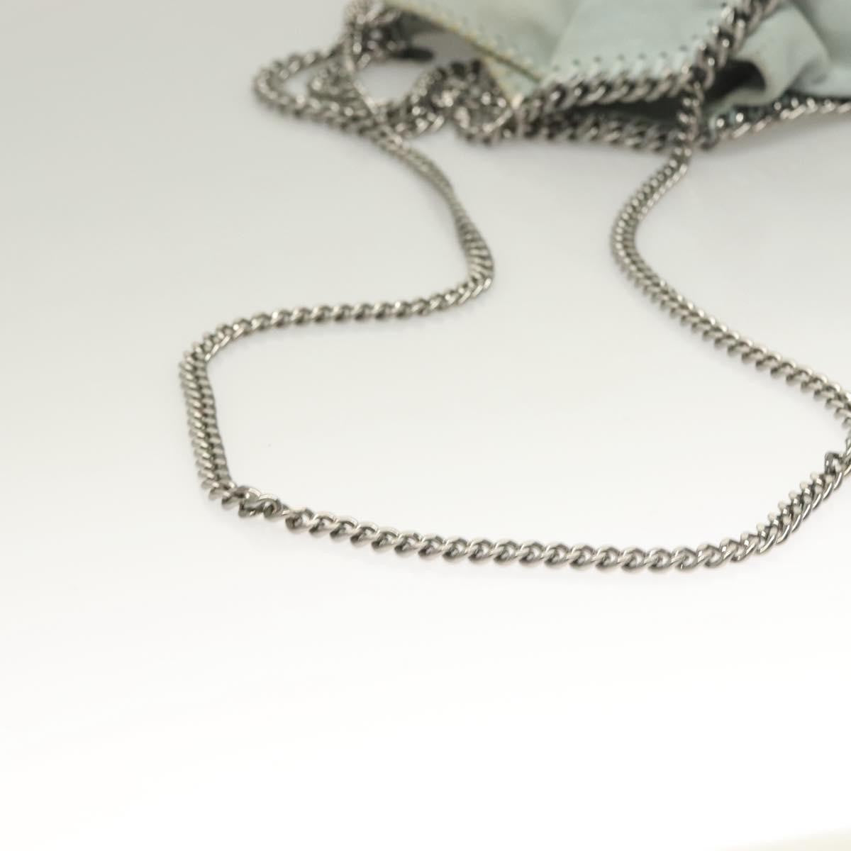 Stella McCartney Falabella Fold Over Crossbody Bag Suede, BLUE, SUEDE, Crossbody bag