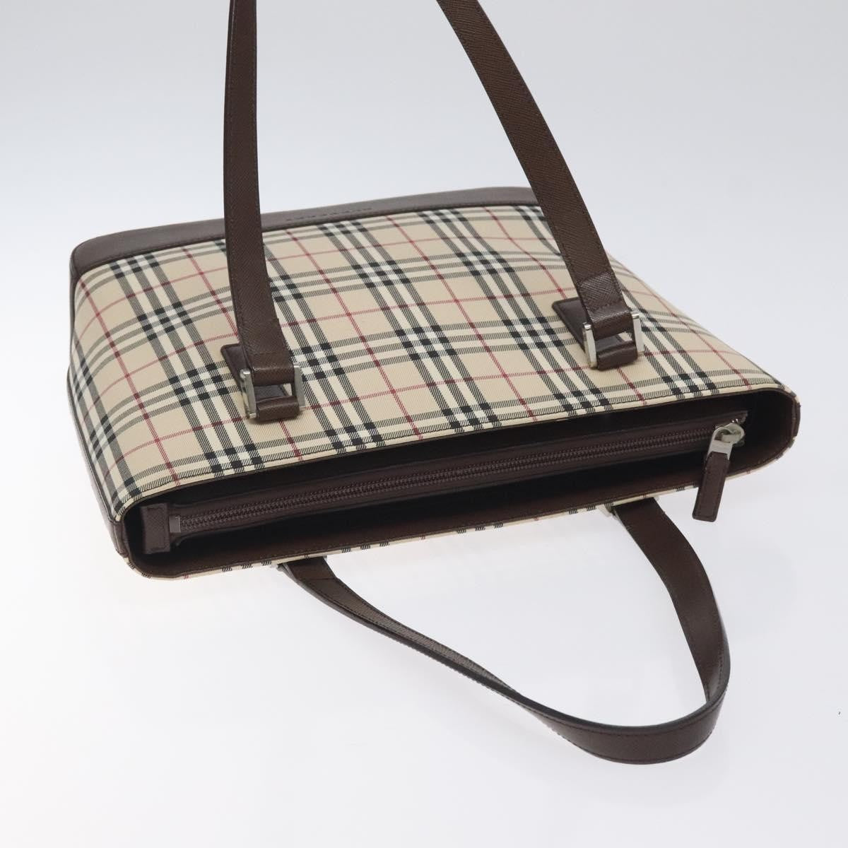 Burberry Nova Check Tote canvas check pattern, BEIGE, CANVAS, Tote bag