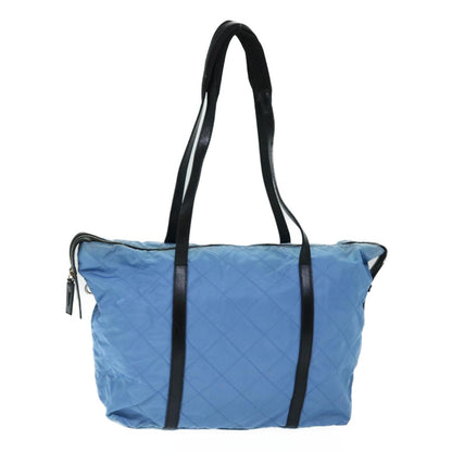 Prada Vintage Zip Tote Tessuto, BLUE, NYLON, Tote bag