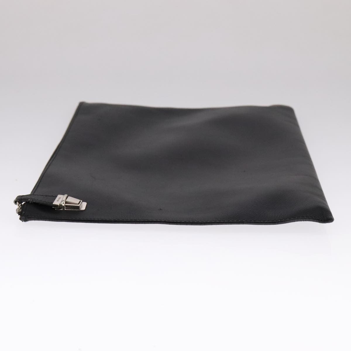 Prada Vintage Pouch Leather, BLACK, LEATHER, Clutche & pouche