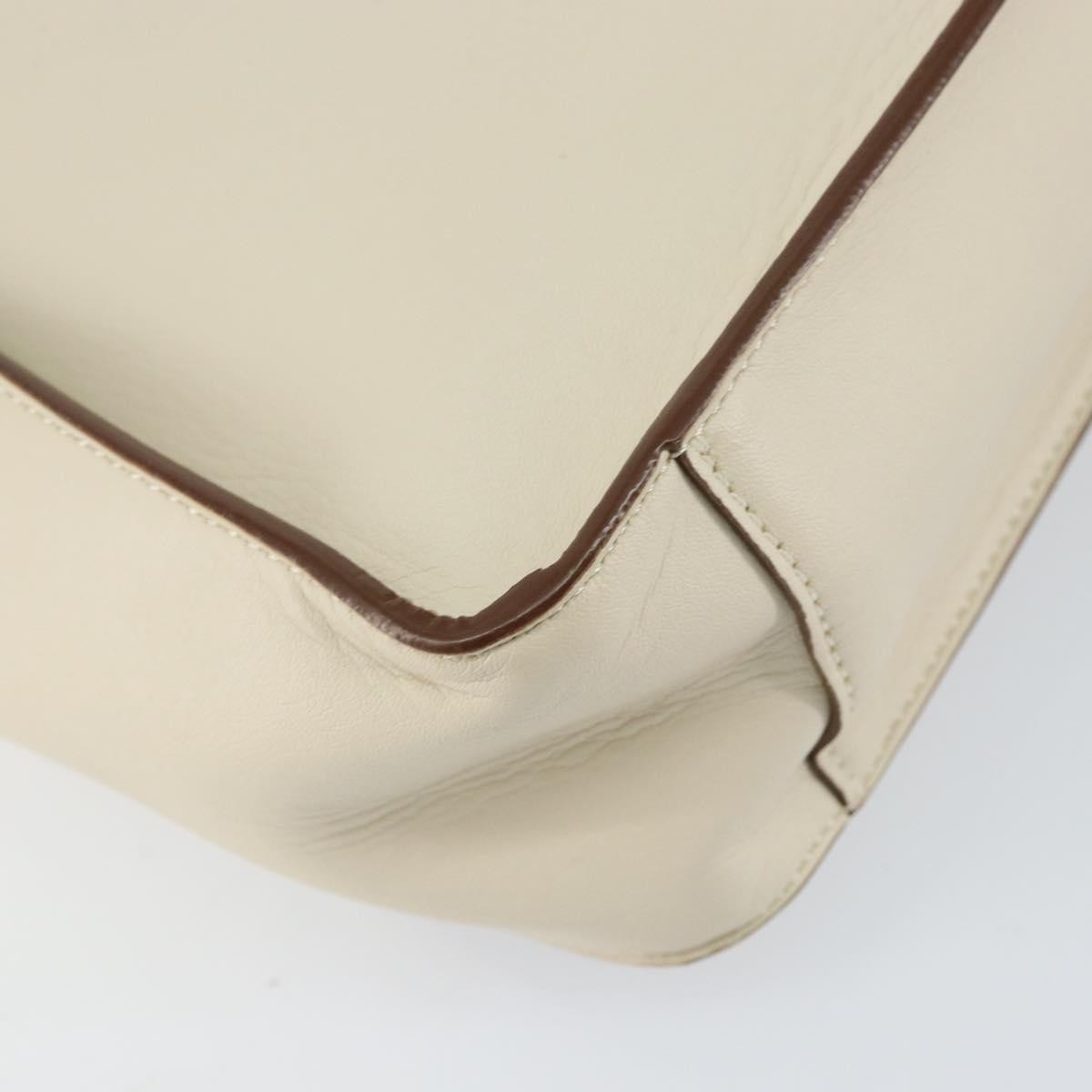 Stella McCartney Logo Crossbody Bag Perforated Faux Leather, BEIGE, LEATHER, Shoulder bag