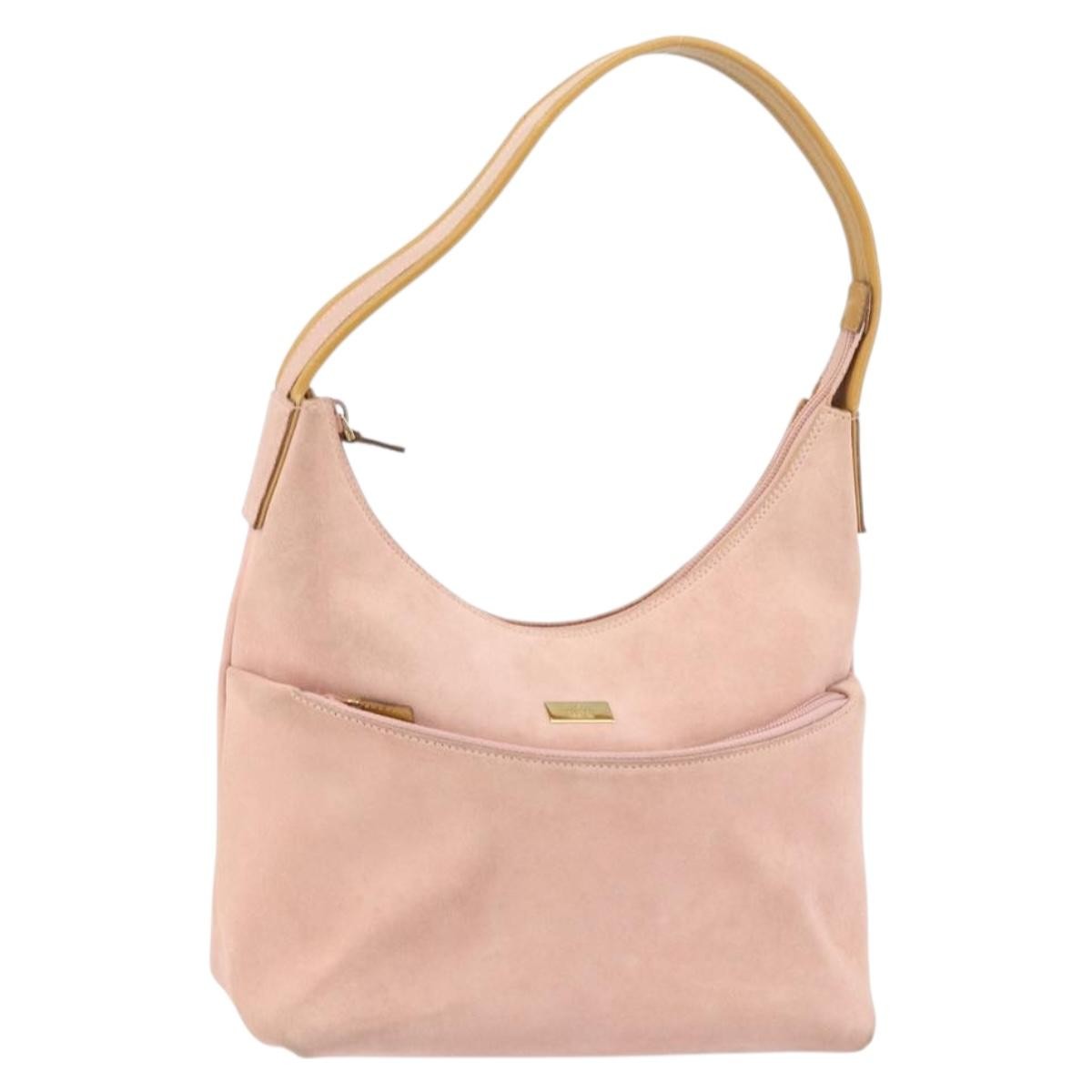 Gucci Vintage Handbag Suede, PINK, SUEDE, Handbag