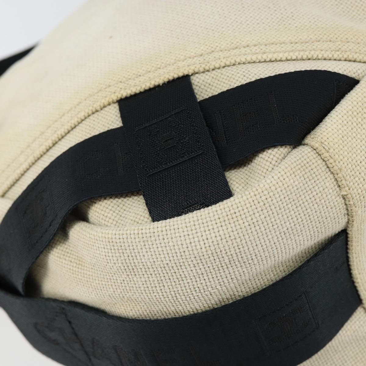 Chanel sports shoulder bag Coco mark, BEIGE, CANVAS, Shoulder bag