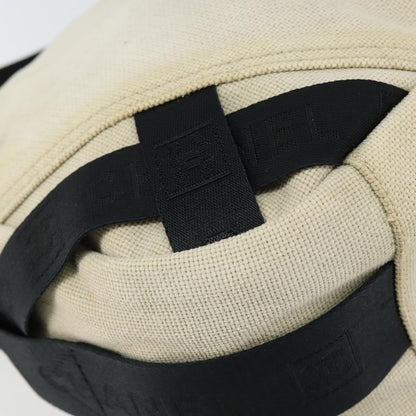 Chanel sports shoulder bag Coco mark, BEIGE, CANVAS, Shoulder bag