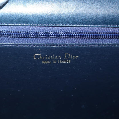 Christian Dior Vintage Handbag Leather, NAVY, LEATHER, Handbag