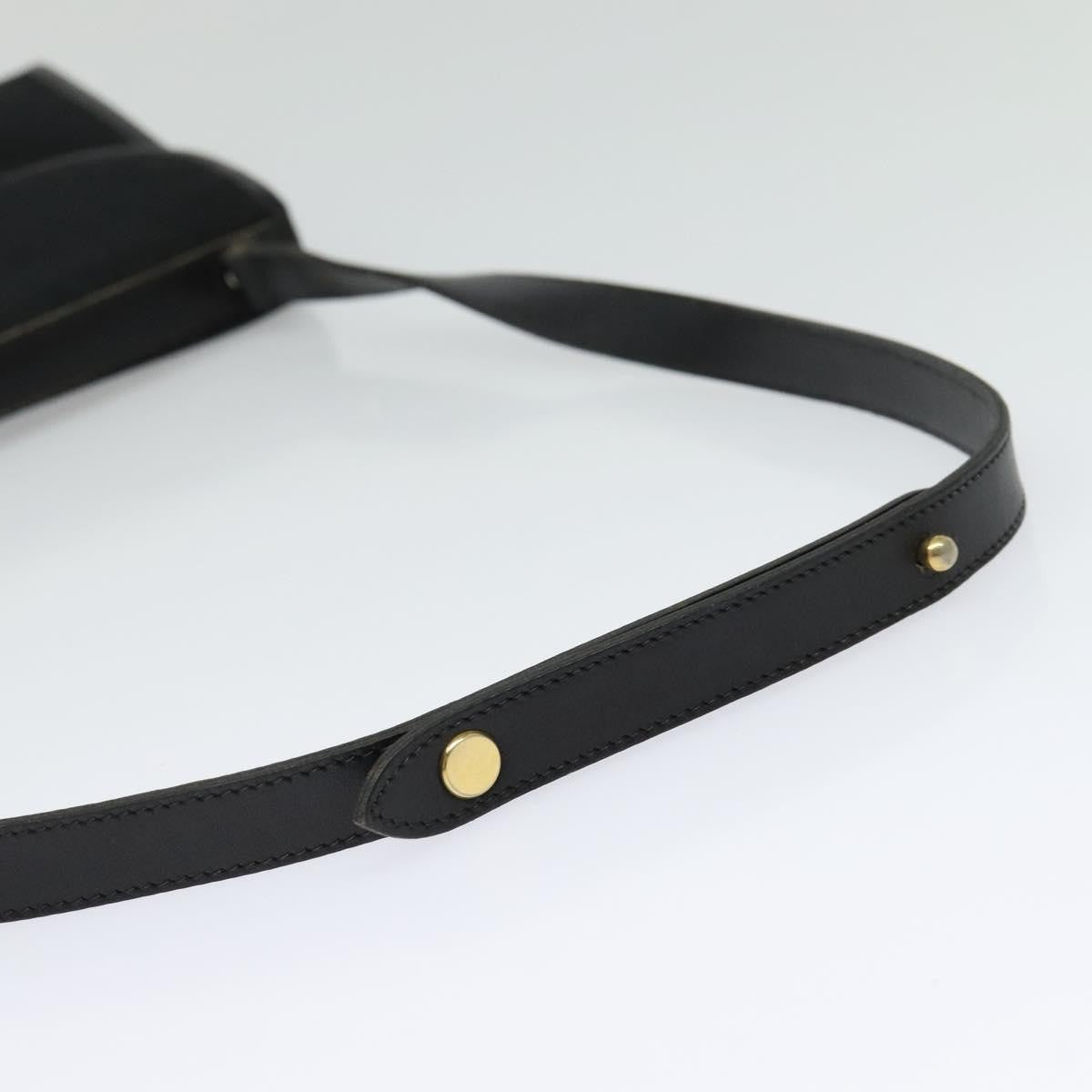 Christian Dior Vintage Trotter Flap Shoulder Bag Canvas, BLACK, CANVAS, Shoulder bag