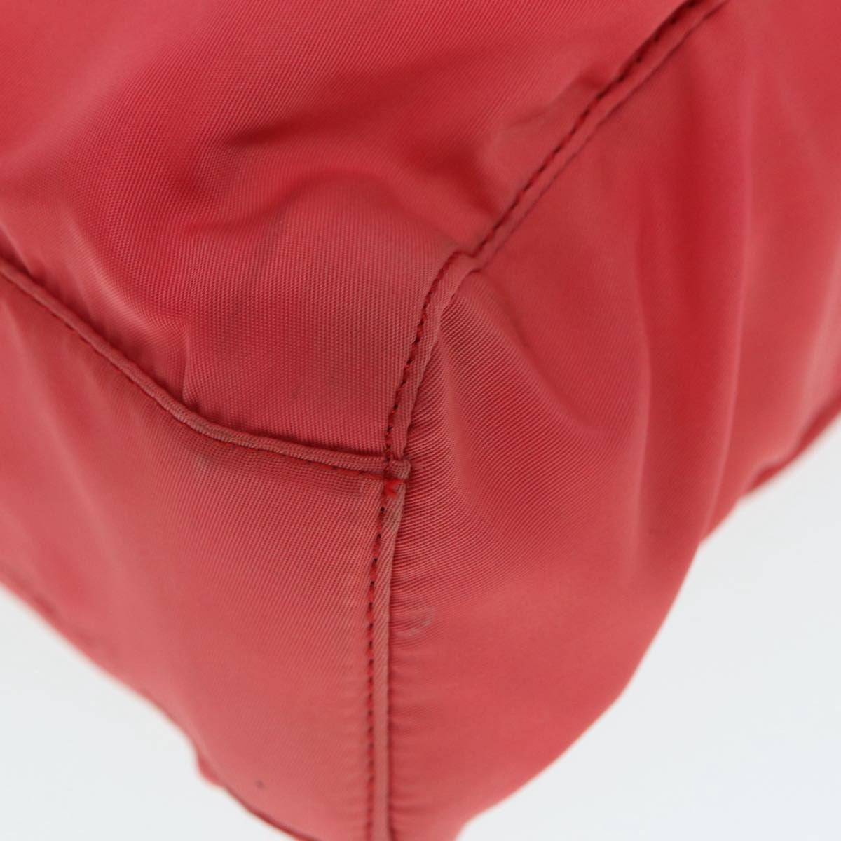 Prada Logo Flat Tote Bag. Nylon Tessuto, PINK, NYLON, Tote bag