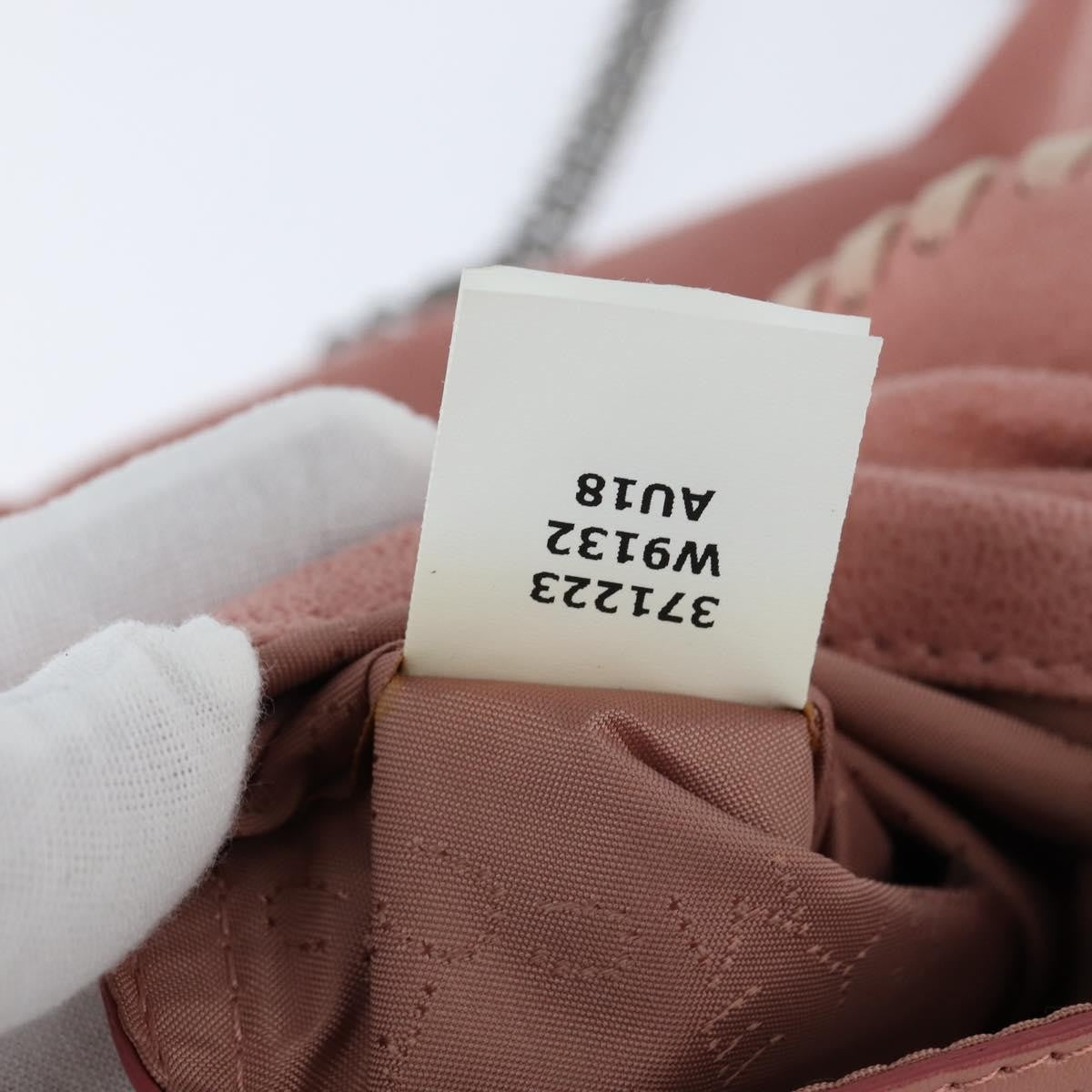 Stella McCartney Falabella Fold Over Crossbody Bag Shaggy Deer, PINK, POLYESTER, Shoulder bag