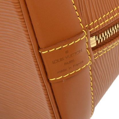 Louis Vuitton Alma Handbag Epi Leather, BROWN, LEATHER, Handbag