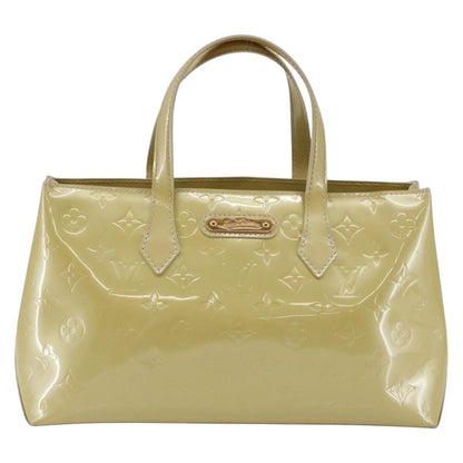 Louis Vuitton Wilshire Handbag Monogram Vernis, BEIGE, PATENT_LEATHER, Handbag