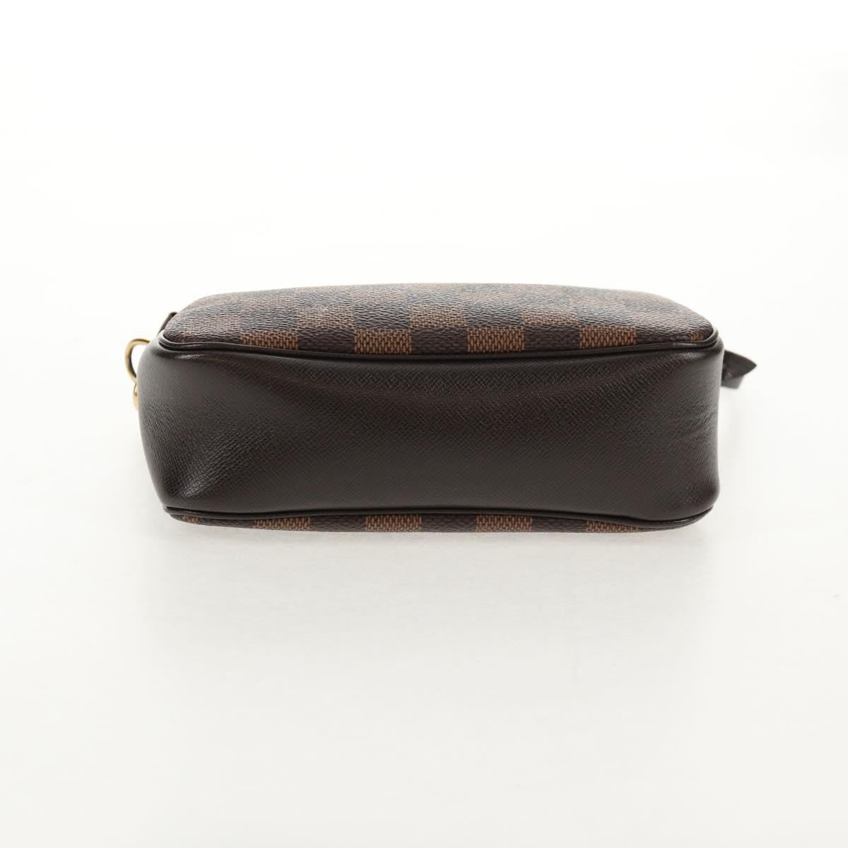 Louis Vuitton Trousse Make Up Bag Damier, BROWN, CANVAS, Clutche & pouche