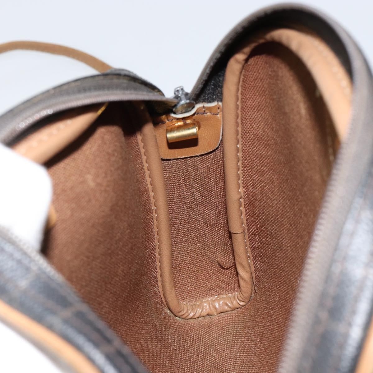 Christian Dior Vintage Honeycomb Shoulder Bag Canvas, BLACK, PVC, Shoulder bag