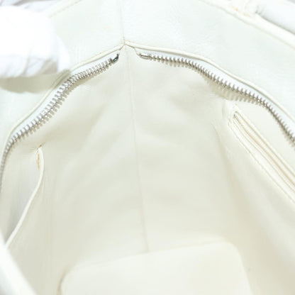 Chanel Medallion Tote Quilted Caviar, WHITE, LEATHER, Tote bag