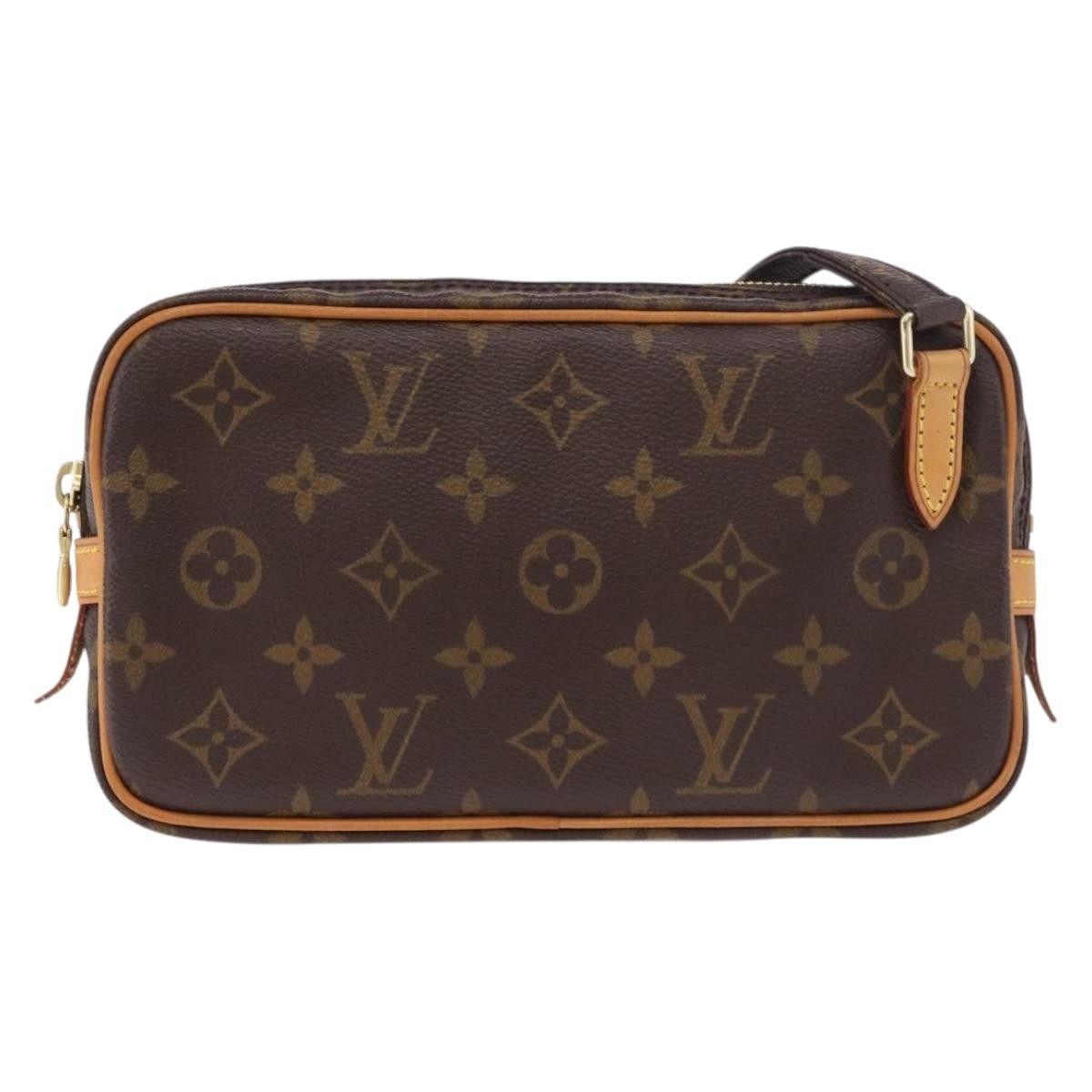 Louis Vuitton Pochette Marly Bandouliere Bag Monogram Canvas, Brown, Canvas, Clutch