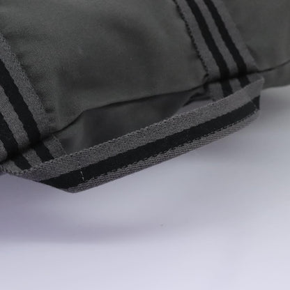 Hermes Fourre Tout Besace Messenger Bag Toile, GRAY, CANVAS, Crossbody bag