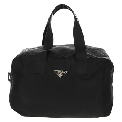 Prada Vintage Boston Bag Nylon, BLACK, NYLON, Travel bag