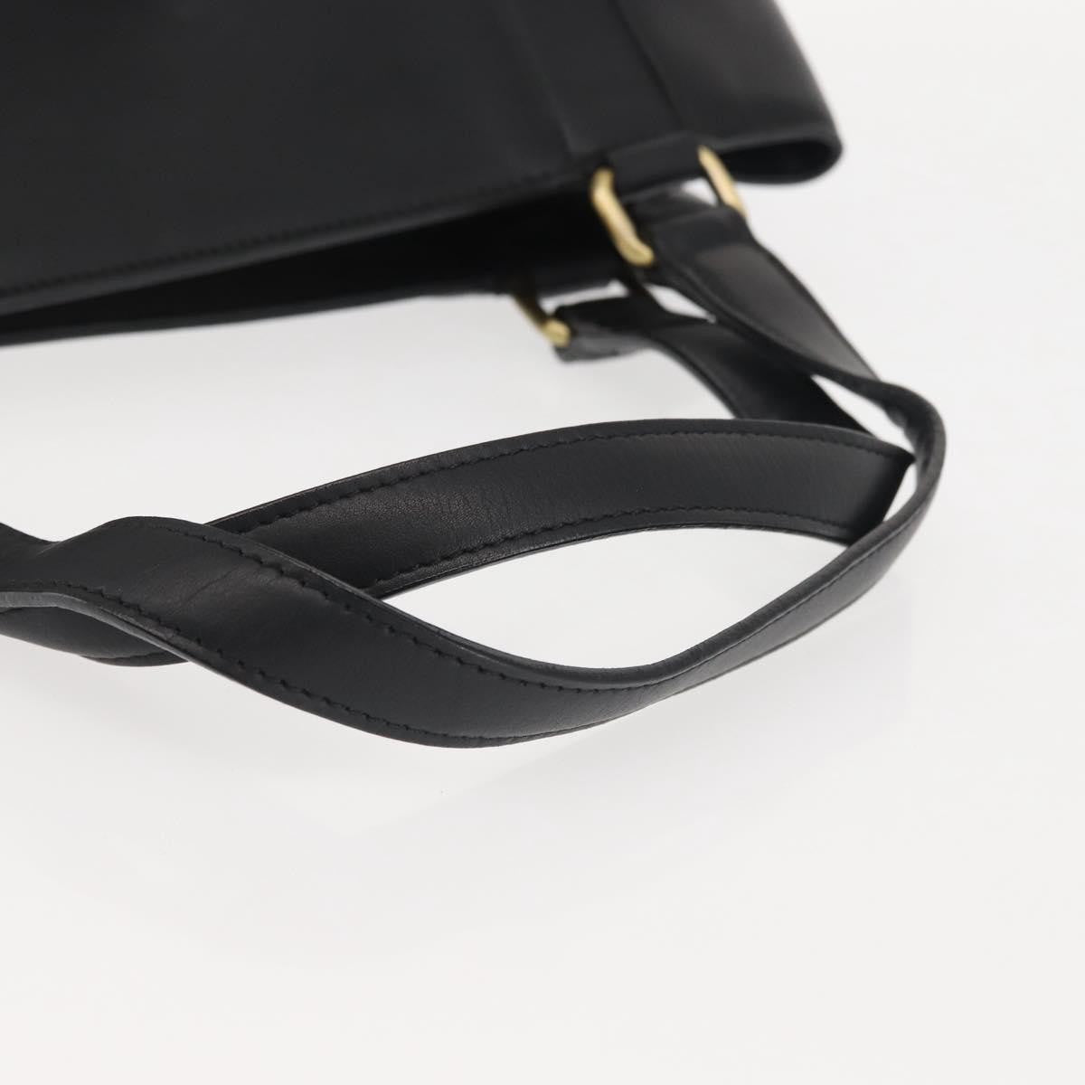 Burberry Vintage Tote Leather, BLACK, LEATHER, Tote bag