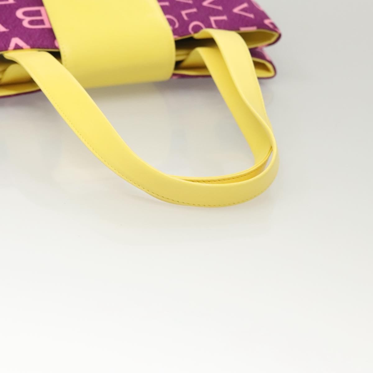 Bvlgari B.Zero1 Logomania Bag Canvas with Leather, PURPLE, NYLON, Shoulder bag