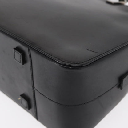 Gucci Vintage Bamboo Handle Bag Leather, BLACK, LEATHER, Handbag