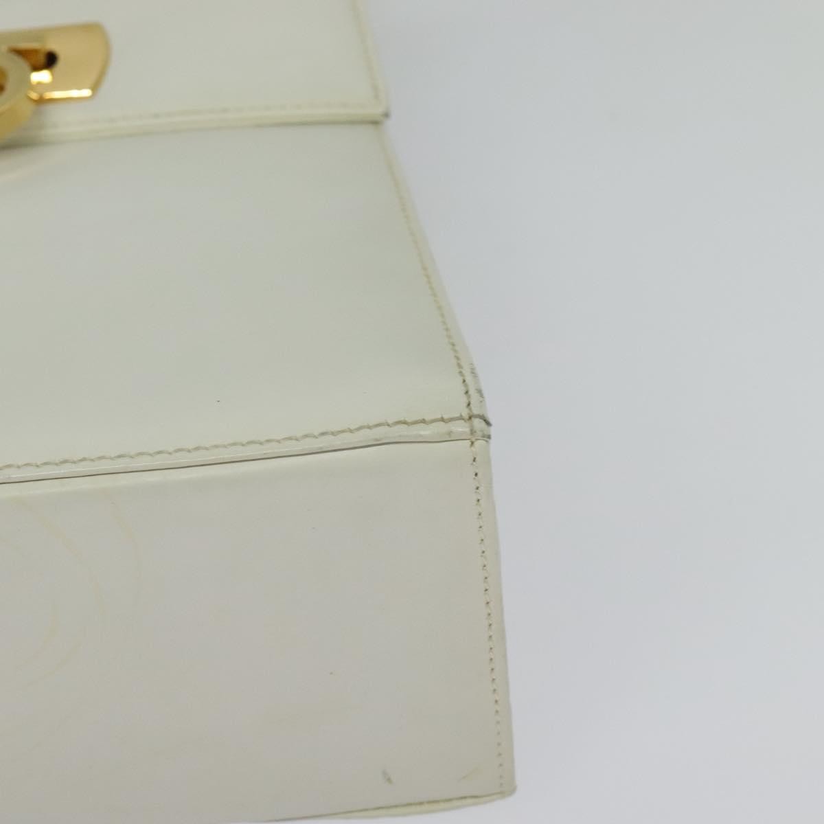 Salvatore Ferragamo Gancini Convertible Top Handle Bag Leather, WHITE, LEATHER, Handbag