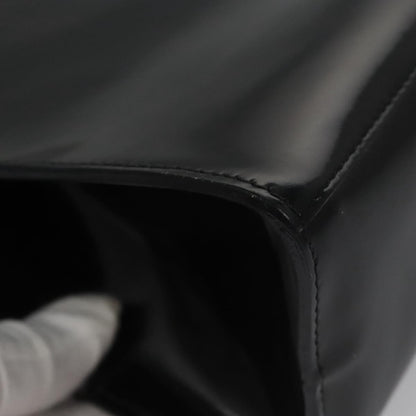 Salvatore Ferragamo Shopper Tote Patent Leather, BLACK, LEATHER, Tote bag