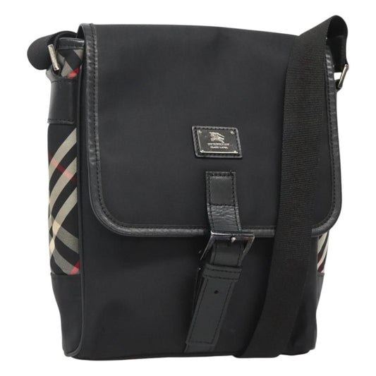 Burberry Vintage Crossbody Bag Nylon, BLACK, NYLON, Shoulder bag