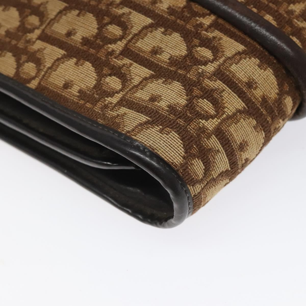 Christian Dior Vintage Trotter Shoulder Bag Canvas, BROWN, CANVAS, Shoulder bag