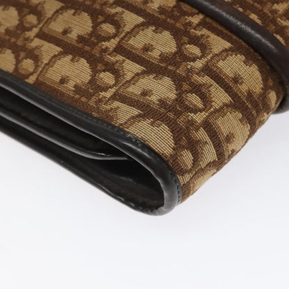 Christian Dior Vintage Trotter Shoulder Bag Canvas, BROWN, CANVAS, Shoulder bag