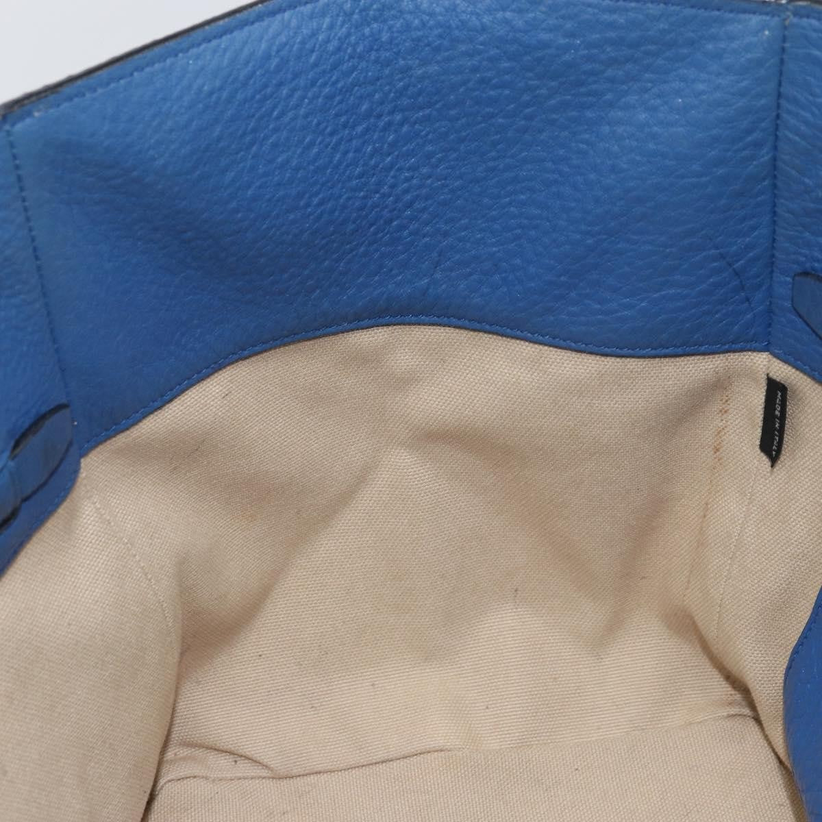 Prada Tote Vitello Daino Vitello Daino, BLUE, LEATHER, Tote bag