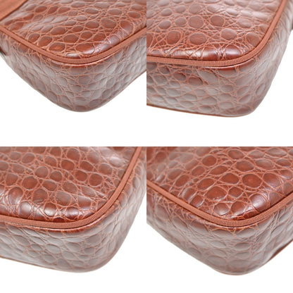 Salvatore Ferragamo Vala Shoulder Bag Leather, Brown, Leather, Shoulder Bag