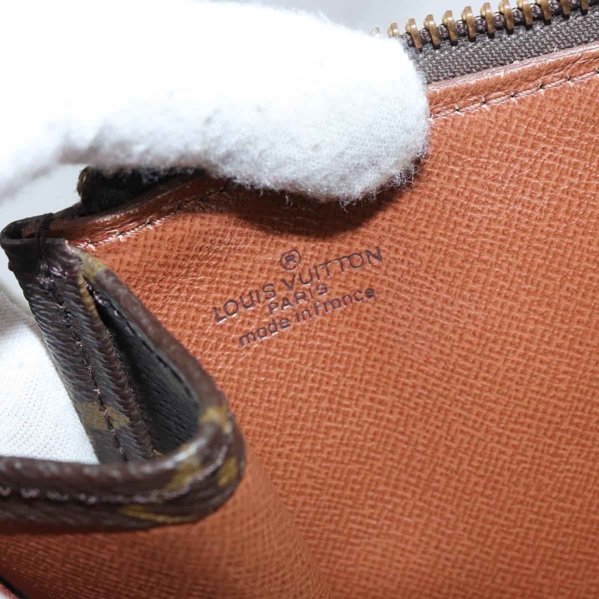 Louis Vuitton Poche Documents Monogram Canvas, BROWN, CANVAS, Clutche & pouche