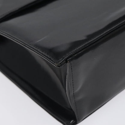 Chanel Vintage CC Box Flap Bag Patent Leather, BLACK, PATENT_LEATHER, Handbag