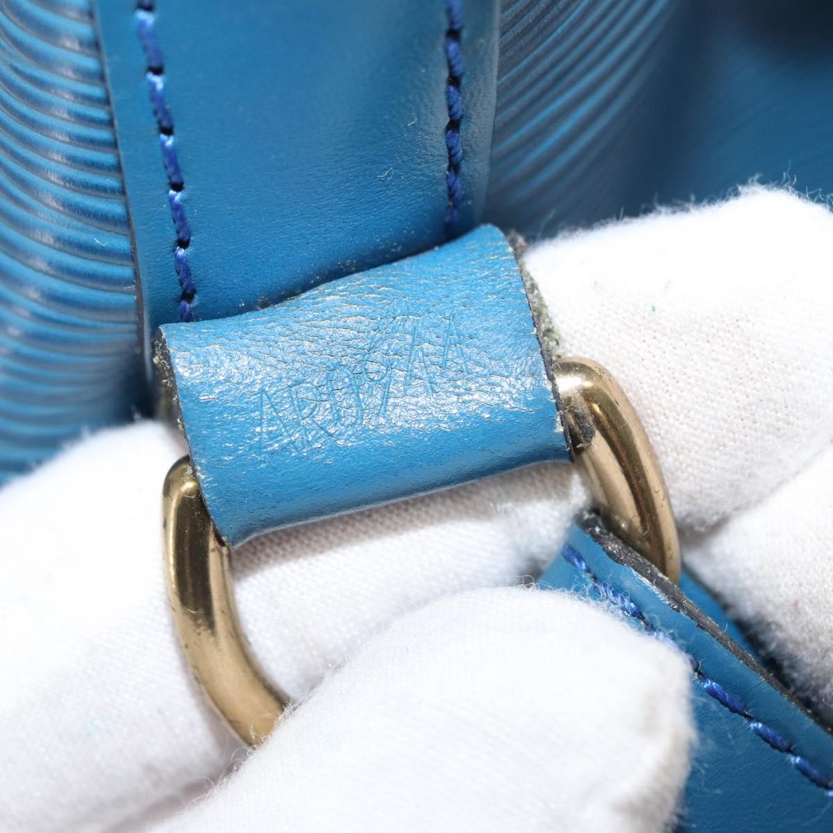 Louis Vuitton Noe Handbag Epi Leather, BLUE, LEATHER, Shoulder bag