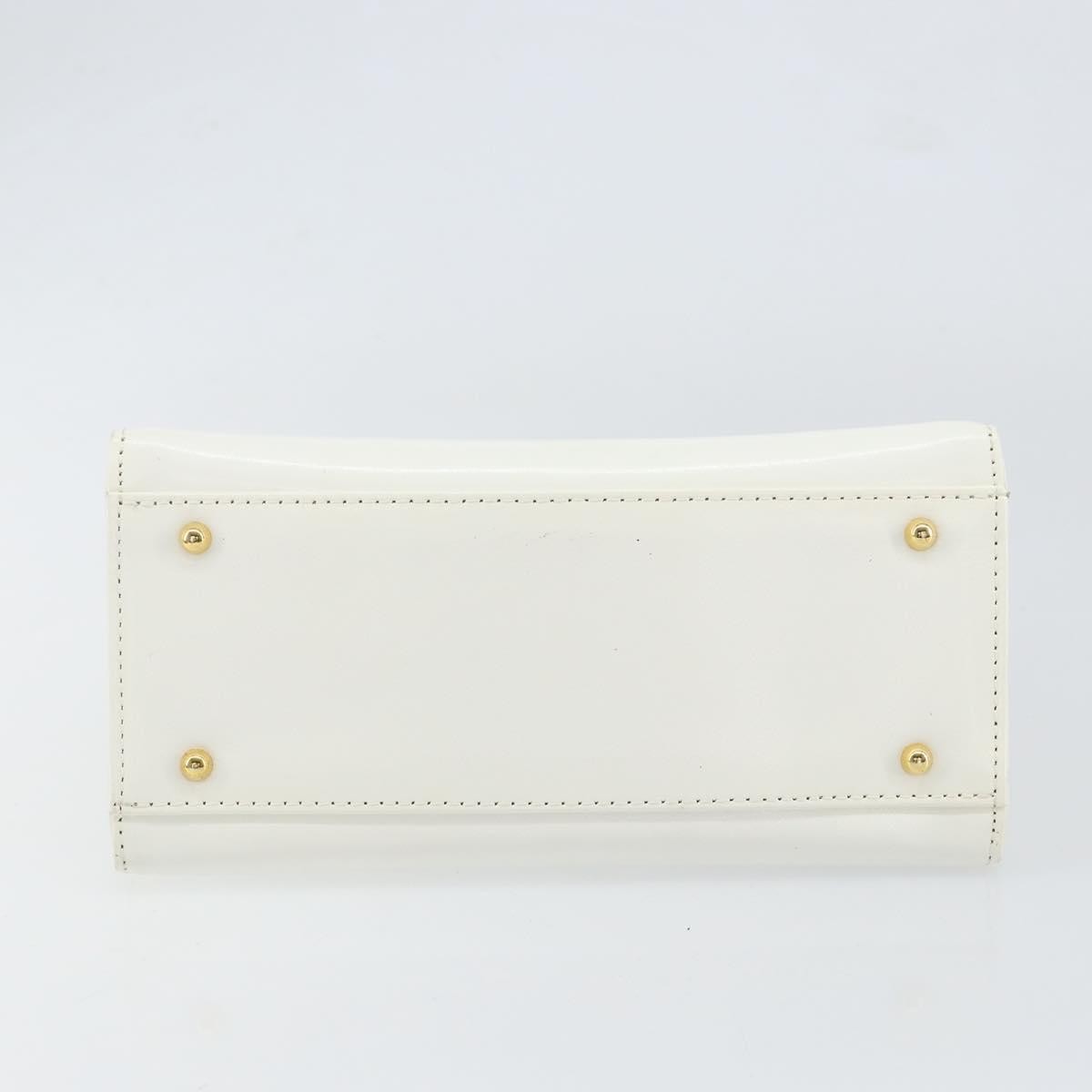 Versace Vintage Handbag Leather, WHITE, LEATHER, Handbag
