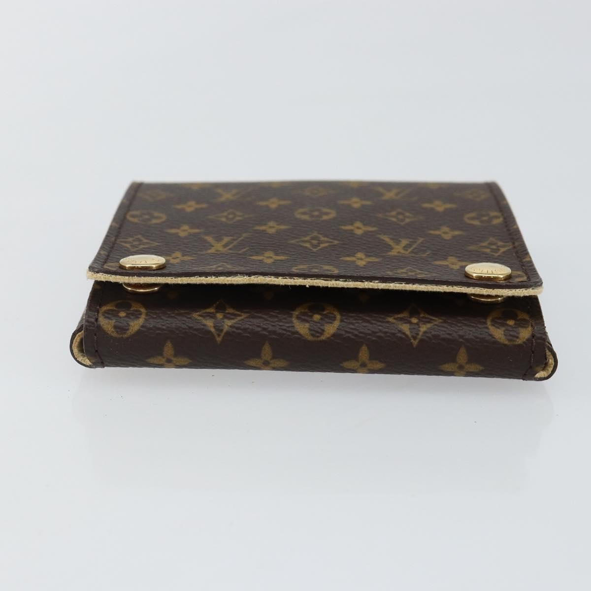 Louis Vuitton CASE JEWELRY BOX Canvas, BROWN, CANVAS, Wallets