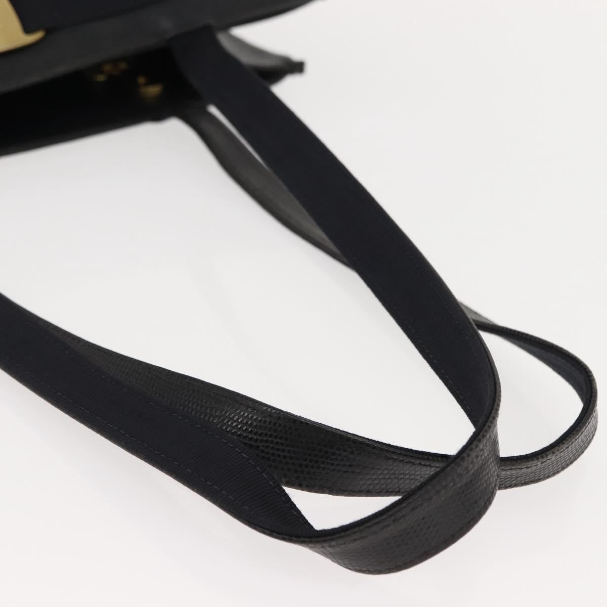 Salvatore Ferragamo Vala tote Leather, NAVY, LEATHER, Tote bag