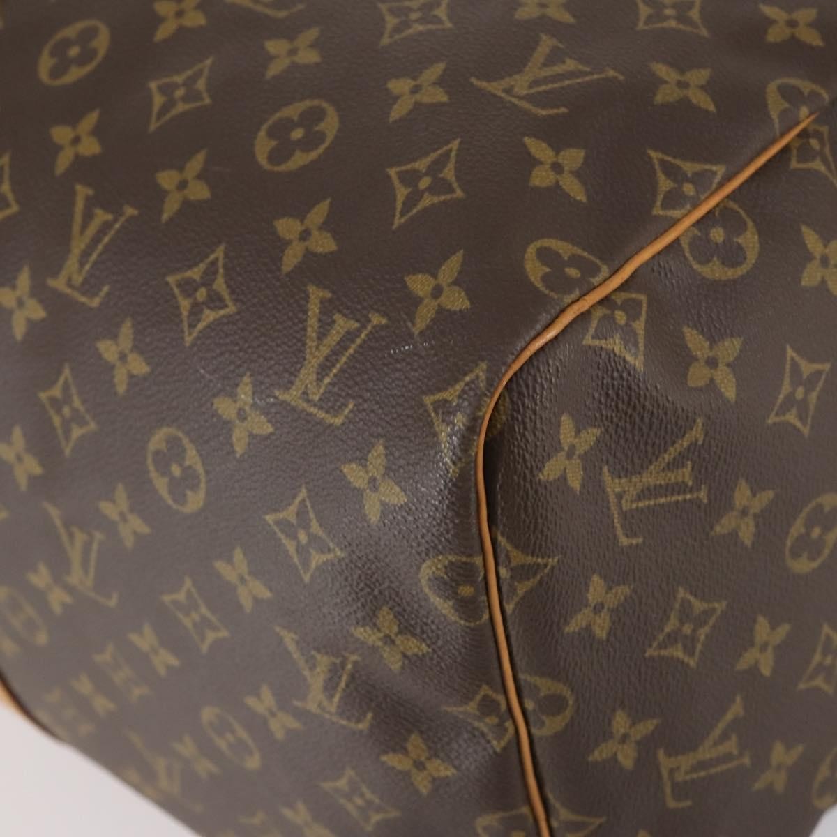 Louis Vuitton Keepall Bag Monogram Canvas, BROWN, CANVAS, Travel bag