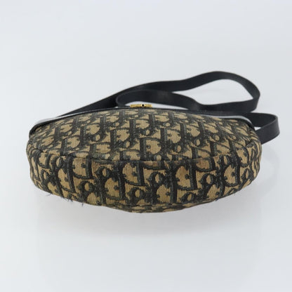 Christian Dior Vintage Trotter Shoulder Bag Canvas, NAVY, CANVAS, Shoulder bag