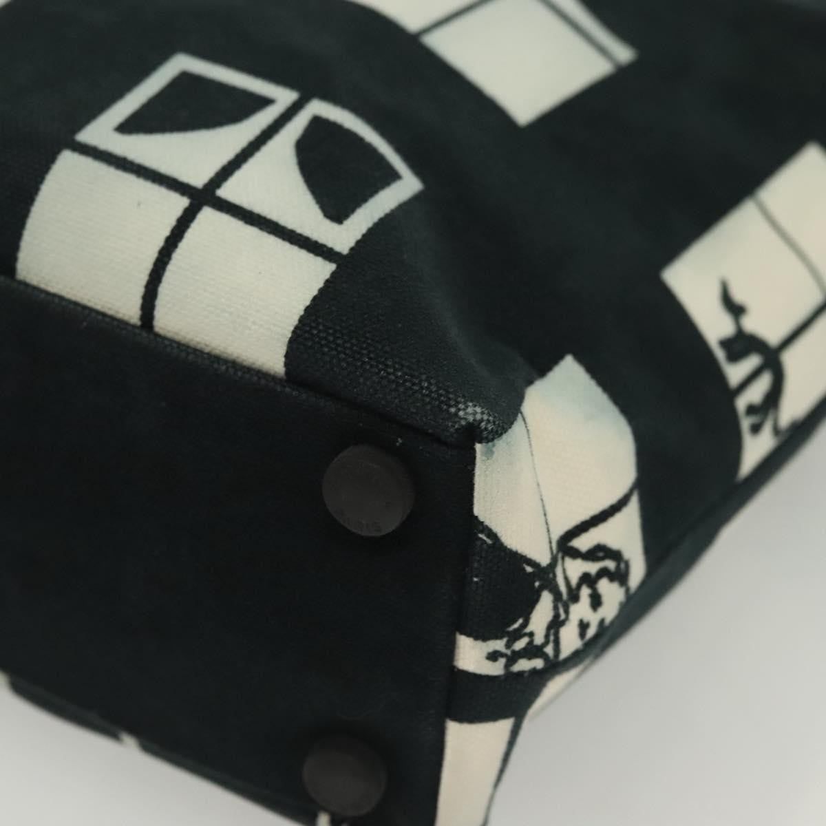 Chanel Coco Window Tote Printed Canvas, BLACK, CANVAS, Tote bag