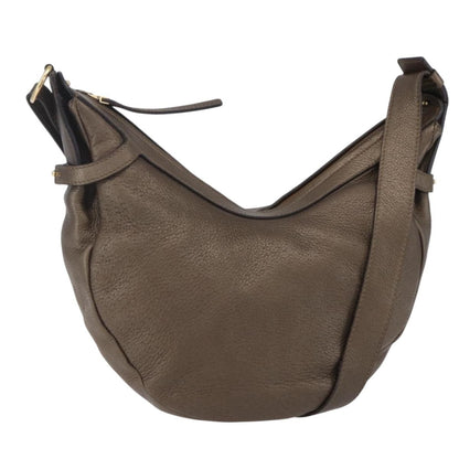 Salvatore Ferragamo Vintage Shoulder Bag Leather, BROWN, LEATHER, Shoulder bag