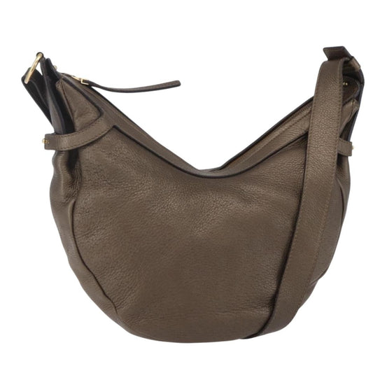 Salvatore Ferragamo Vintage Shoulder Bag Leather, BROWN, LEATHER, Shoulder bag