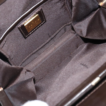 Fendi Vintage Top Handle Bag Leather, BROWN, LEATHER, Handbag