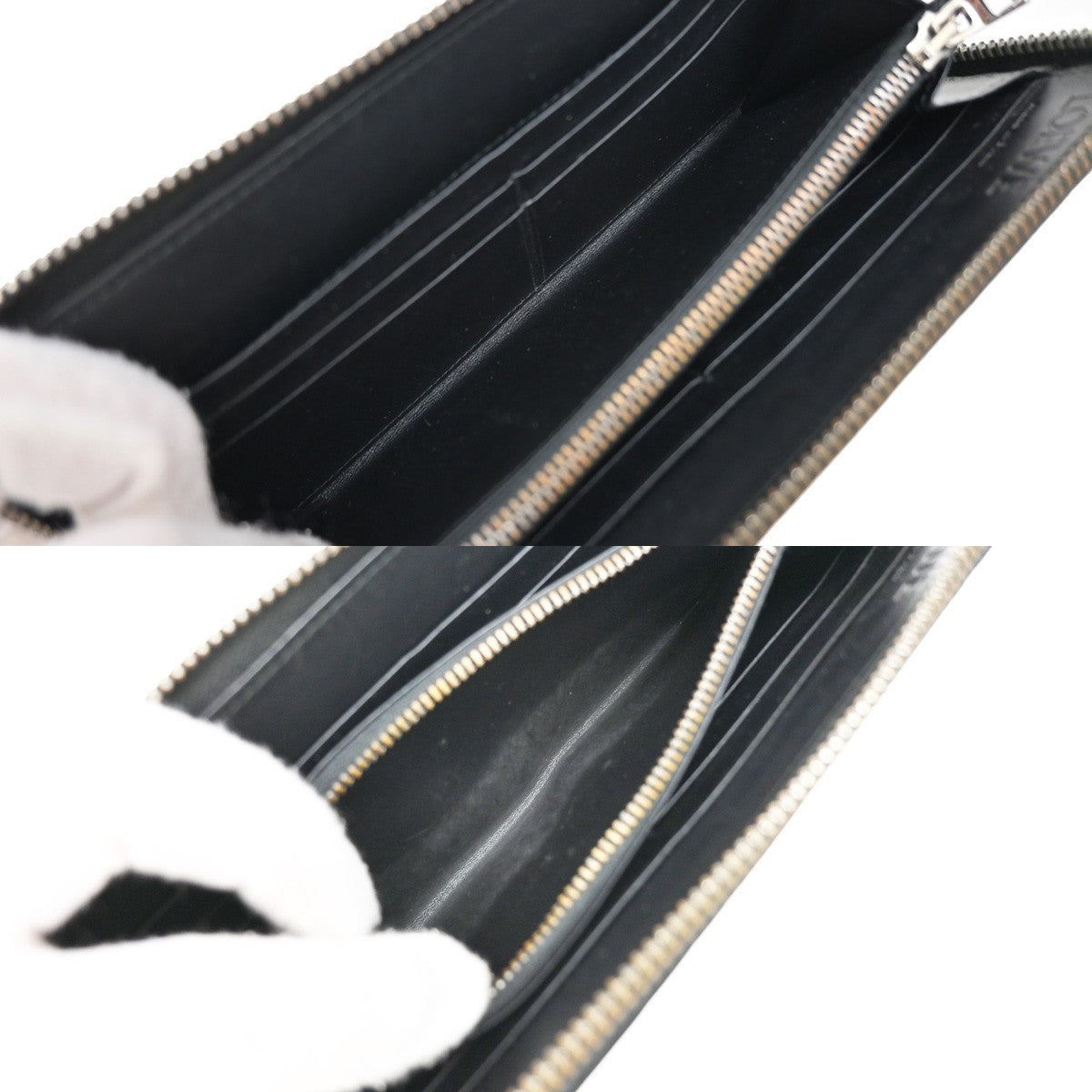 Loewe Anagram Wallet Leather, BLACK, LEATHER, Wallets