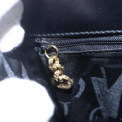 Salvatore Ferragamo Gancini handbag Leather, BLACK, LEATHER, Handbag