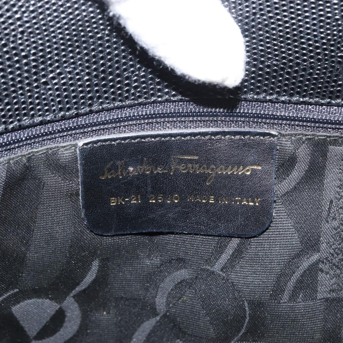 Salvatore Ferragamo Vala tote Leather, BLACK, LEATHER, Tote bag