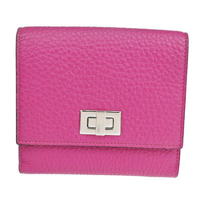 Fendi Peekaboo Wallet Leather, PINK, LEATHER, Wallets